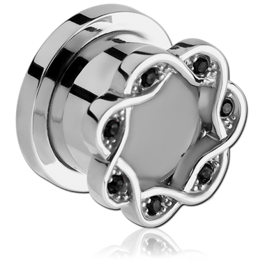 Black Optima Threaded Tunnels in Surgical Stainless Steel