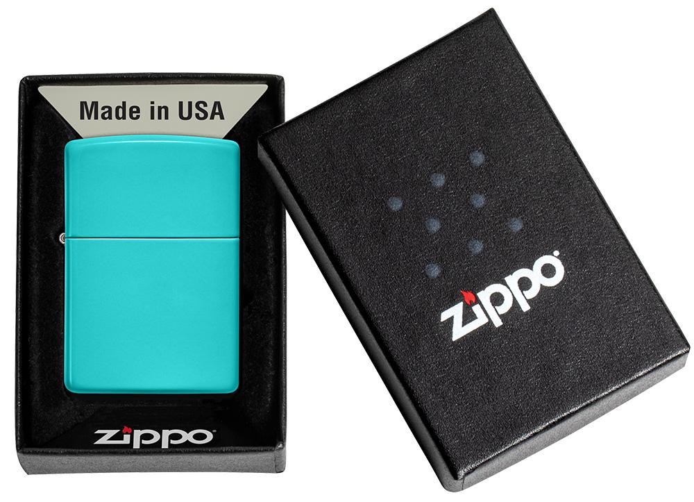 Classic Flat Turquoise Zippo