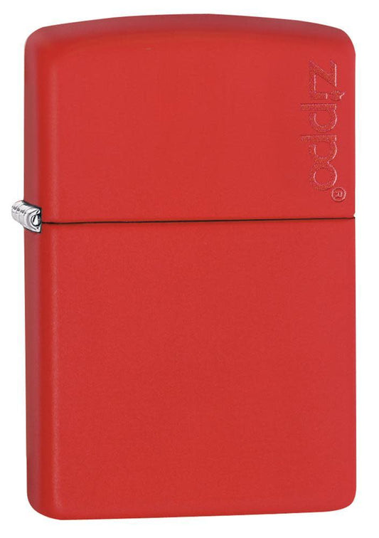 Classic Red Matte with Logo Zippo