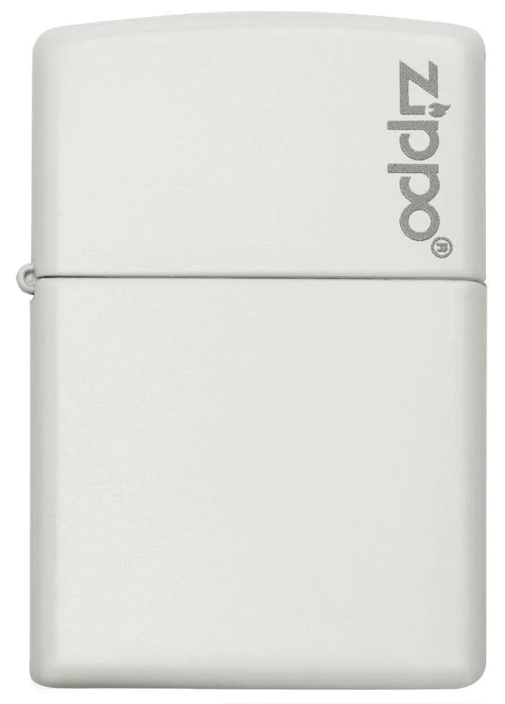 Classic White Matte with Logo Zippo