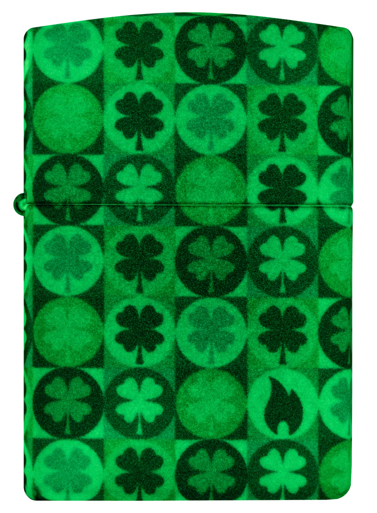 Clover Glow-in-the-Dark Zippo