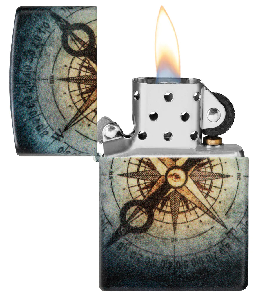 Compass Ghost Glow in the Dark Zippo