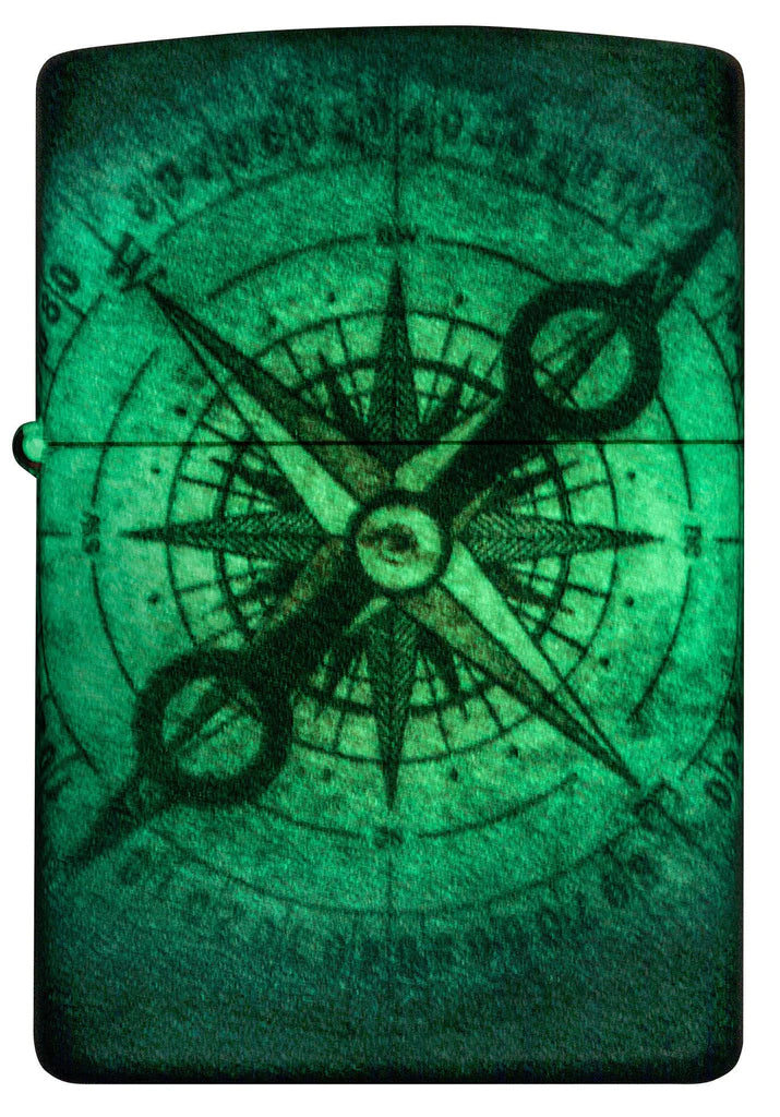 Compass Ghost Glow in the Dark Zippo