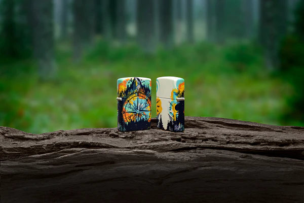 Glow in the Dark Compass Zippo