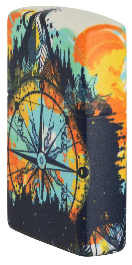 Glow in the Dark Compass Zippo
