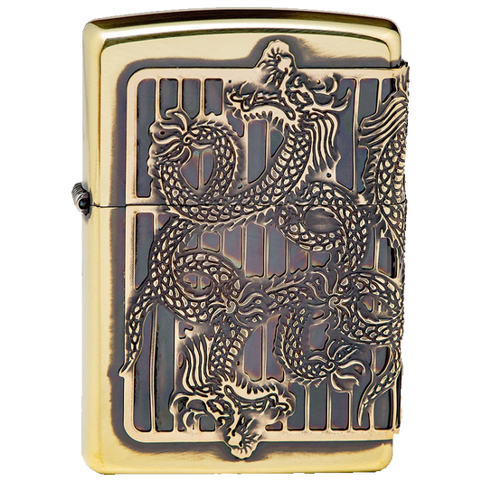 Dragon Antique Brass Zippo