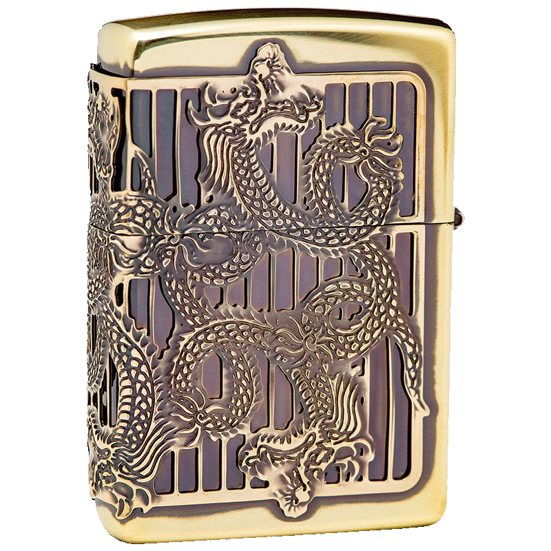 Dragon Antique Brass Zippo
