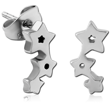Surgical steel star earrings on sale