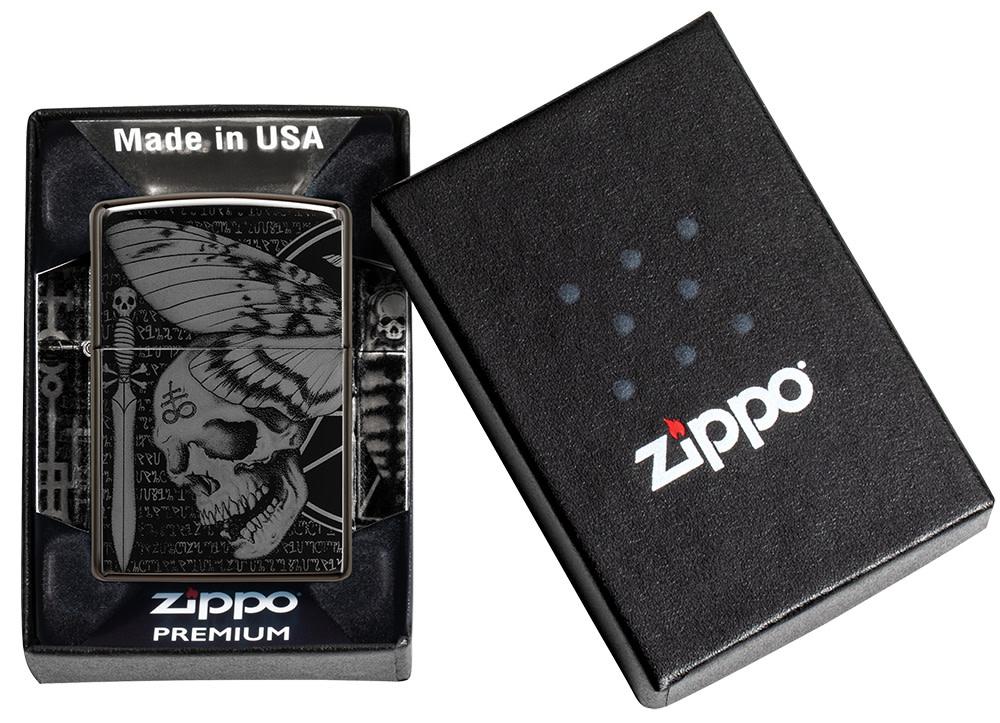 Ebony Hawkmoth Zippo