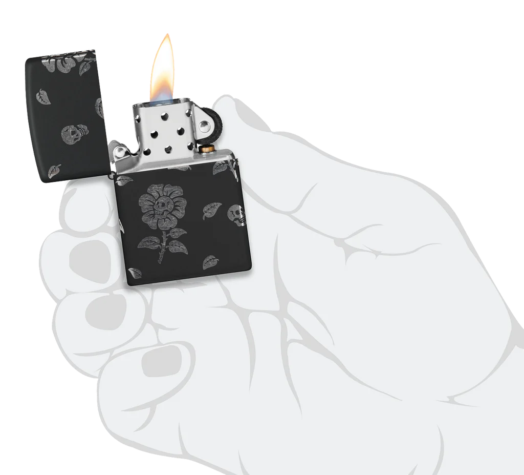 Flower Skulls Zippo