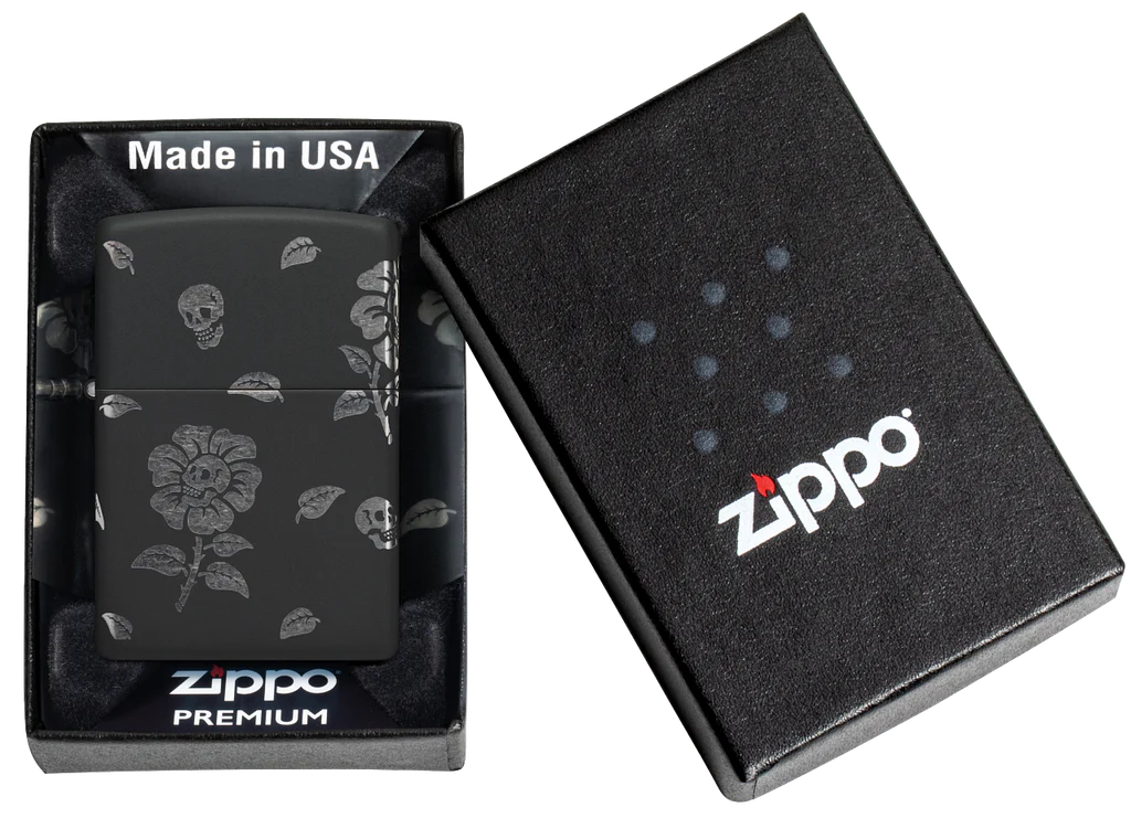 Flower Skulls Zippo