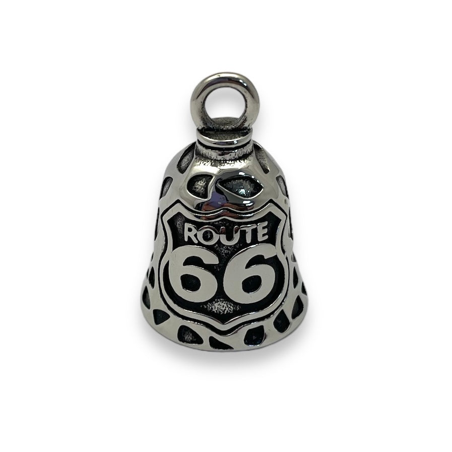 Route 66 Motorcycle Bell in Stainless Steel