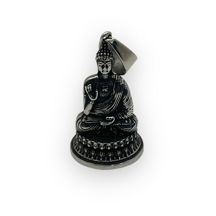 Gautam Buddha Pendant in Surgical Stainless Steel