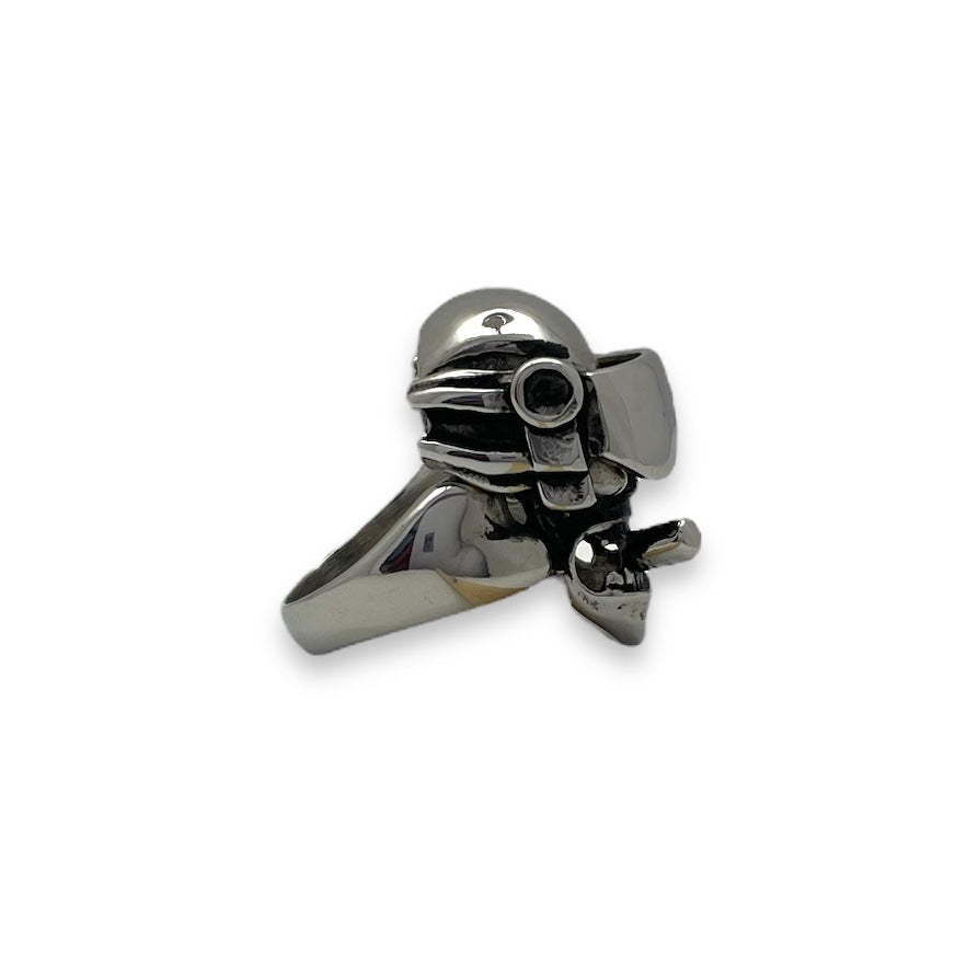 Wasteland High Skull Stainless Steel Ring