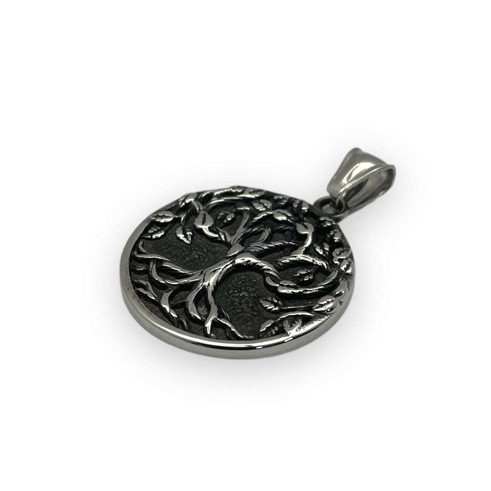 Tree of Life Pendant in Surgical Stainless Steel