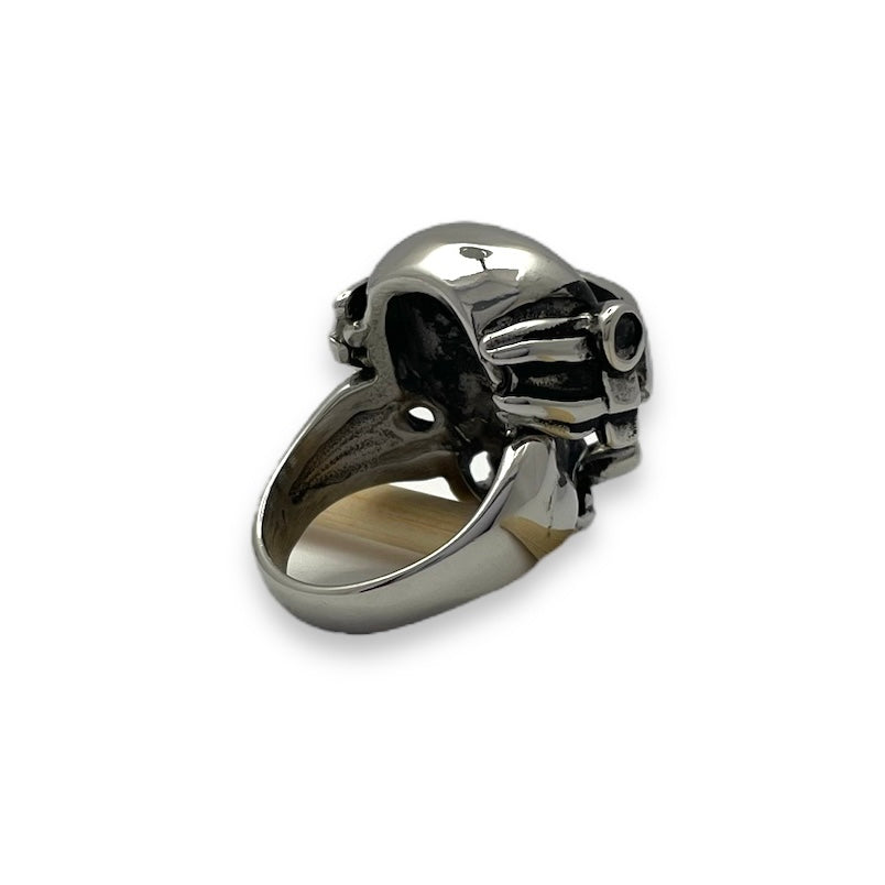 Wasteland High Skull Stainless Steel Ring