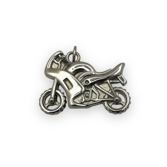 Bike Pendant in Surgical Stainless Steel
