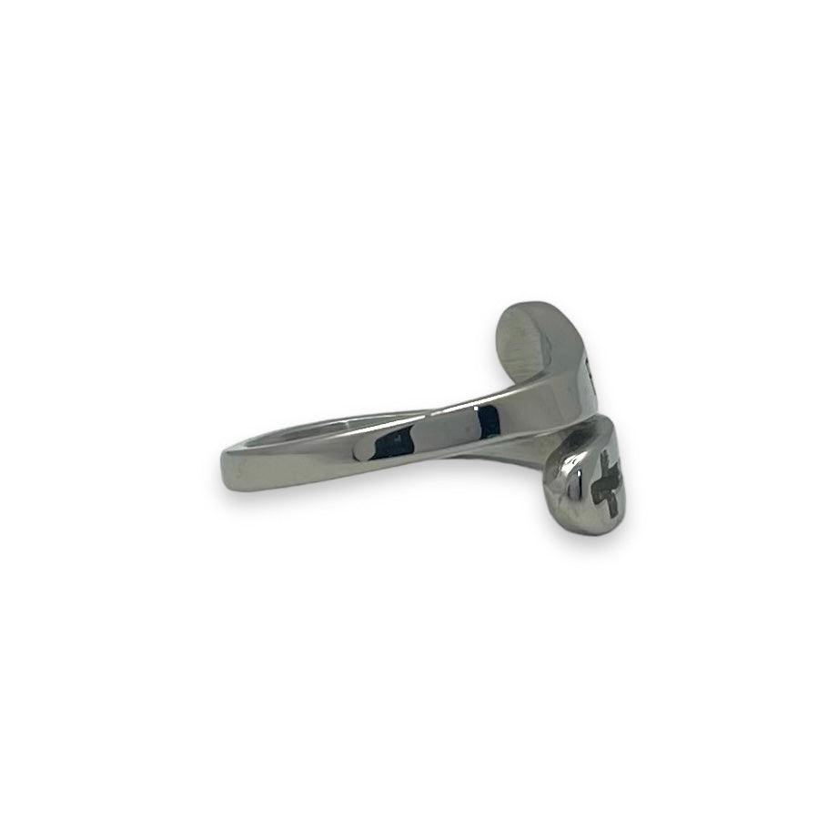 Faith Ring in Stainless Steel