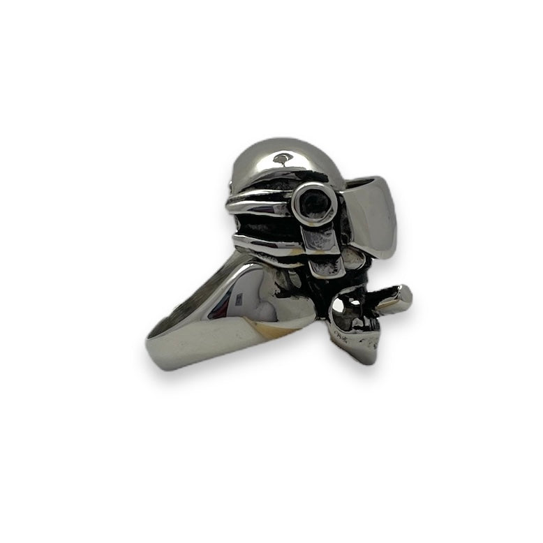 Wasteland High Skull Stainless Steel Ring