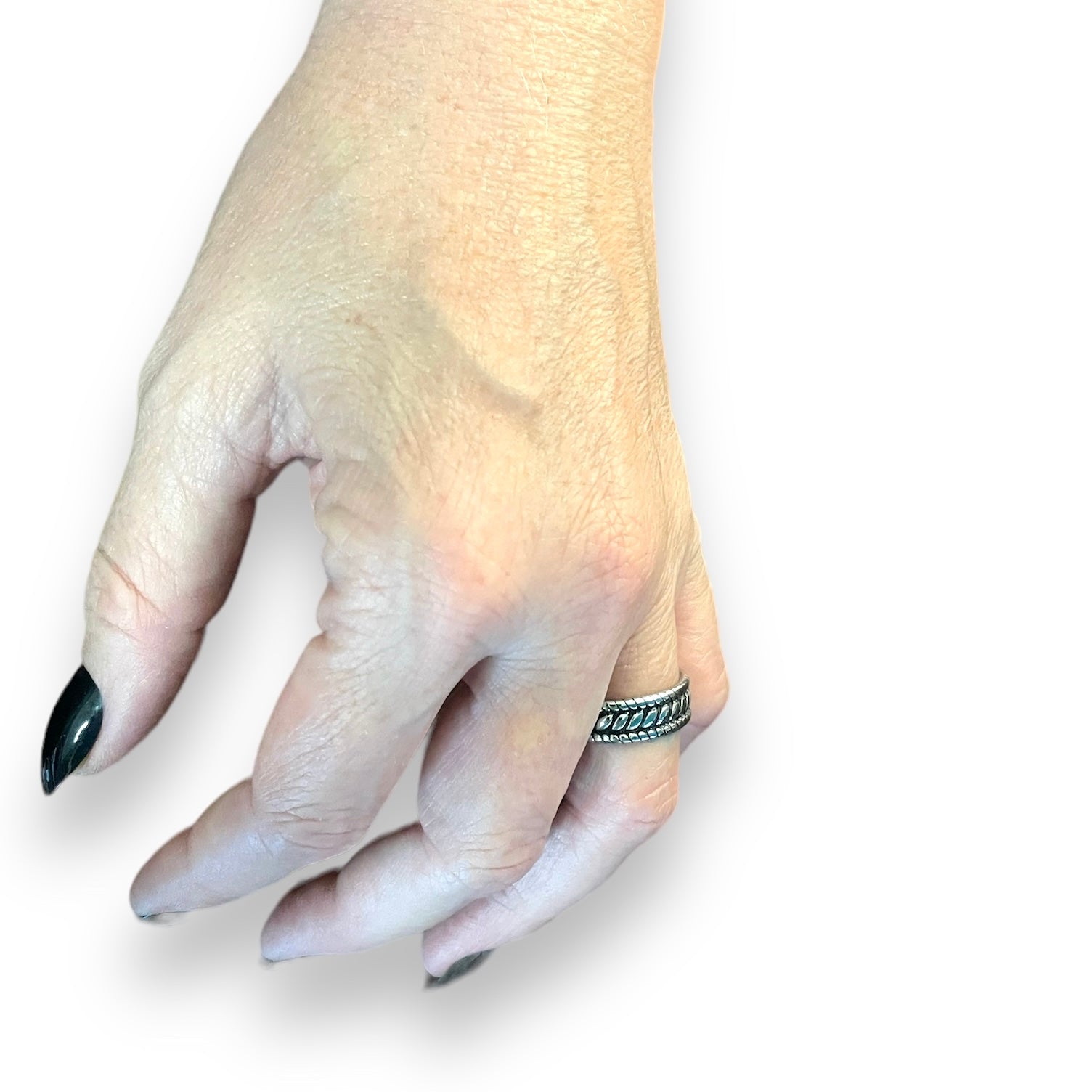 Rope Ring in Stainless Steel