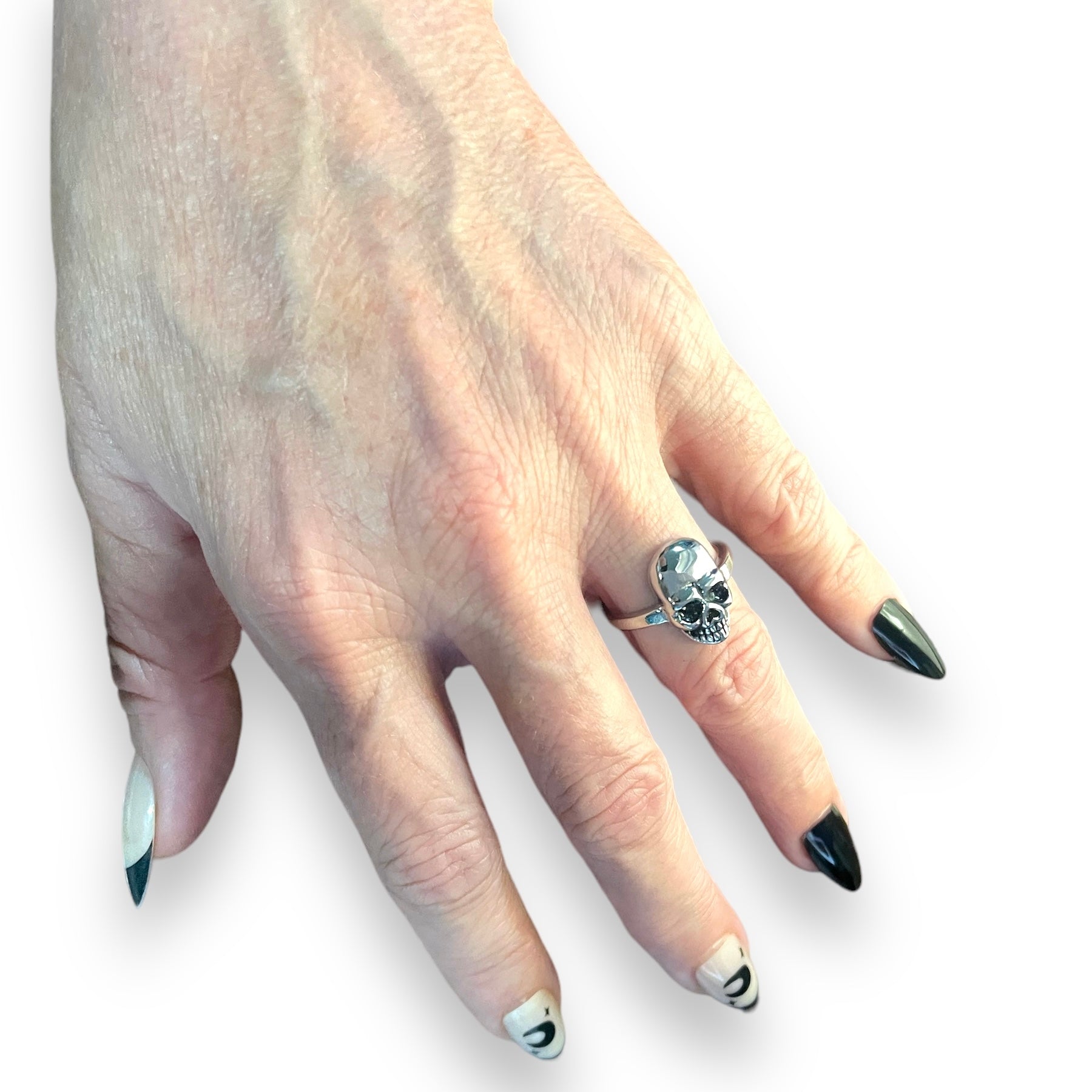 Wenig Skull Ring in Stainless Steel