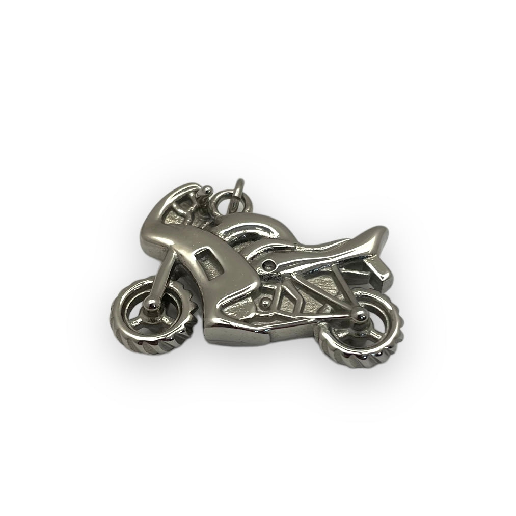 Bike Pendant in Surgical Stainless Steel