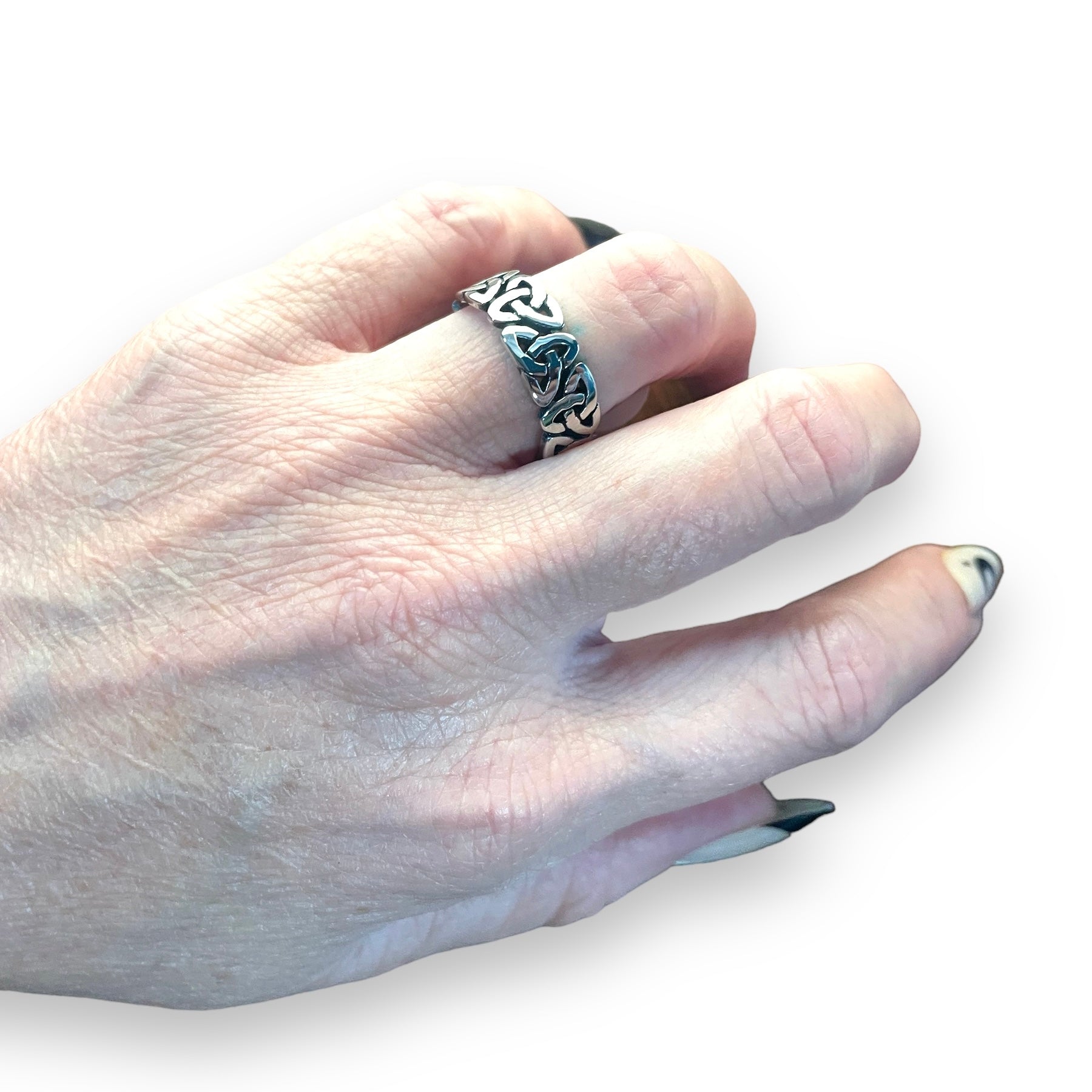Triquetra Ring in Stainless Steel