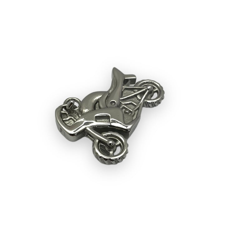Bike Pendant in Surgical Stainless Steel