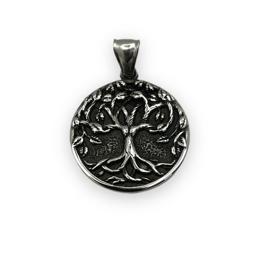 Tree of Life Pendant in Surgical Stainless Steel