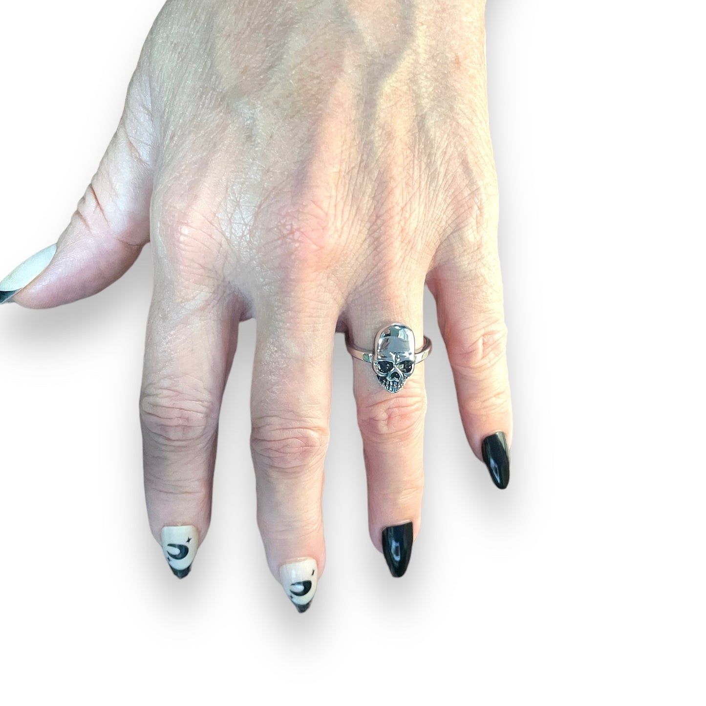 Wenig Skull Ring in Stainless Steel