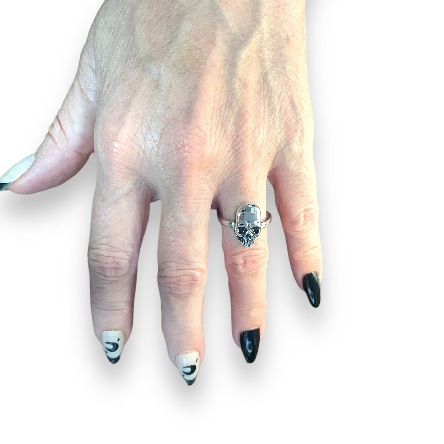 Wenig Skull Ring in Stainless Steel