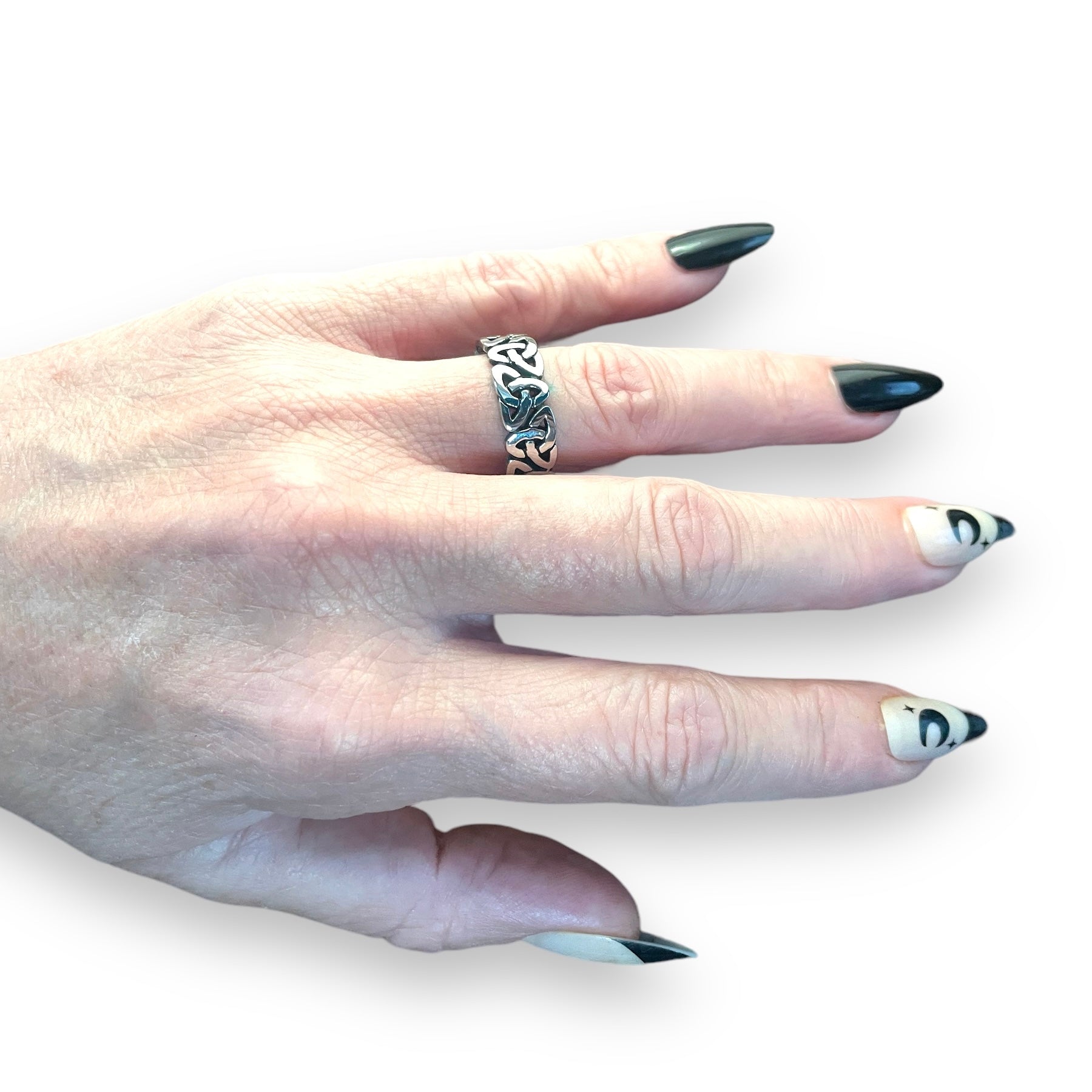 Triquetra Ring in Stainless Steel