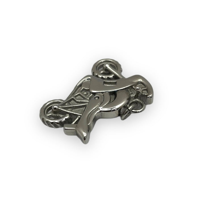 Bike Pendant in Surgical Stainless Steel