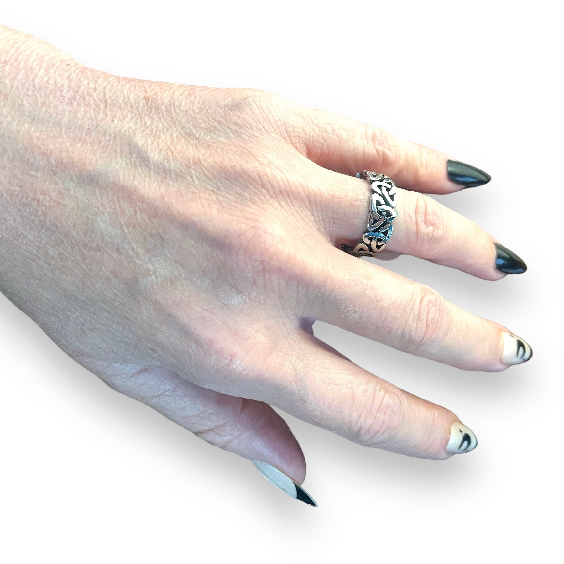 Triquetra Ring in Stainless Steel