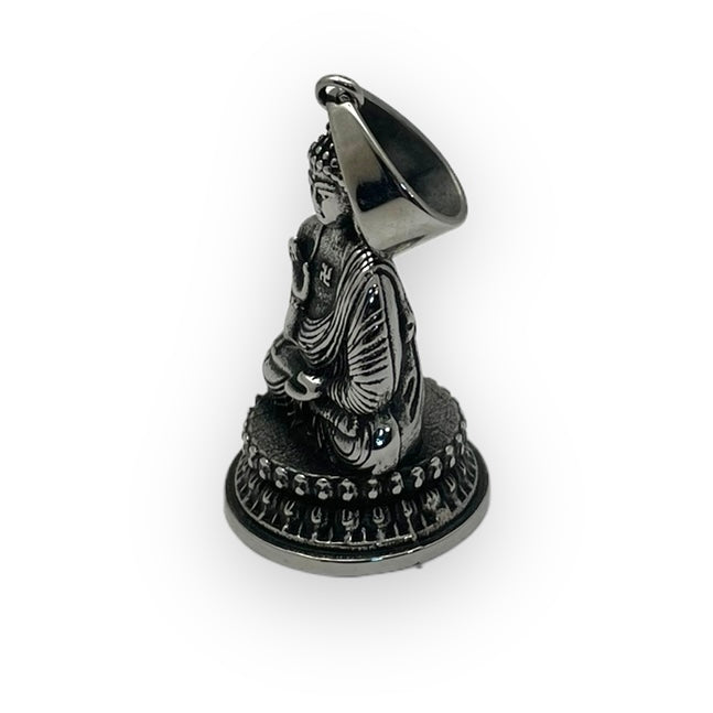 Gautam Buddha Pendant in Surgical Stainless Steel