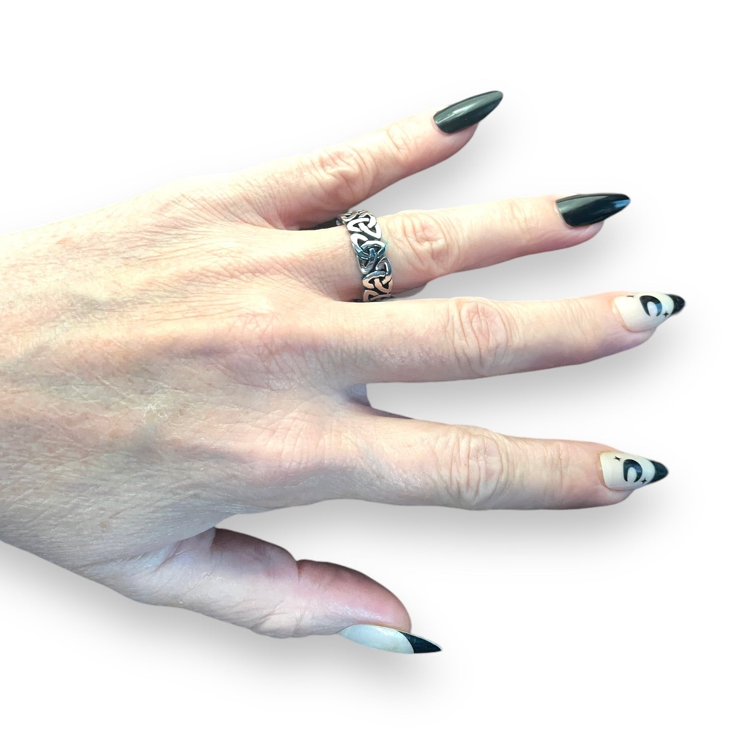 Triquetra Ring in Stainless Steel