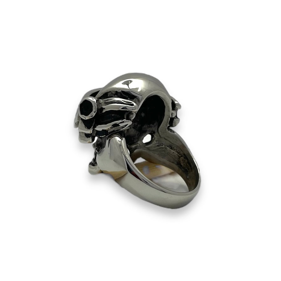 Wasteland High Skull Stainless Steel Ring