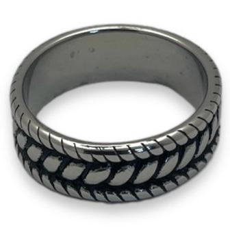 Rope Ring in Stainless Steel