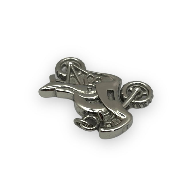 Bike Pendant in Surgical Stainless Steel