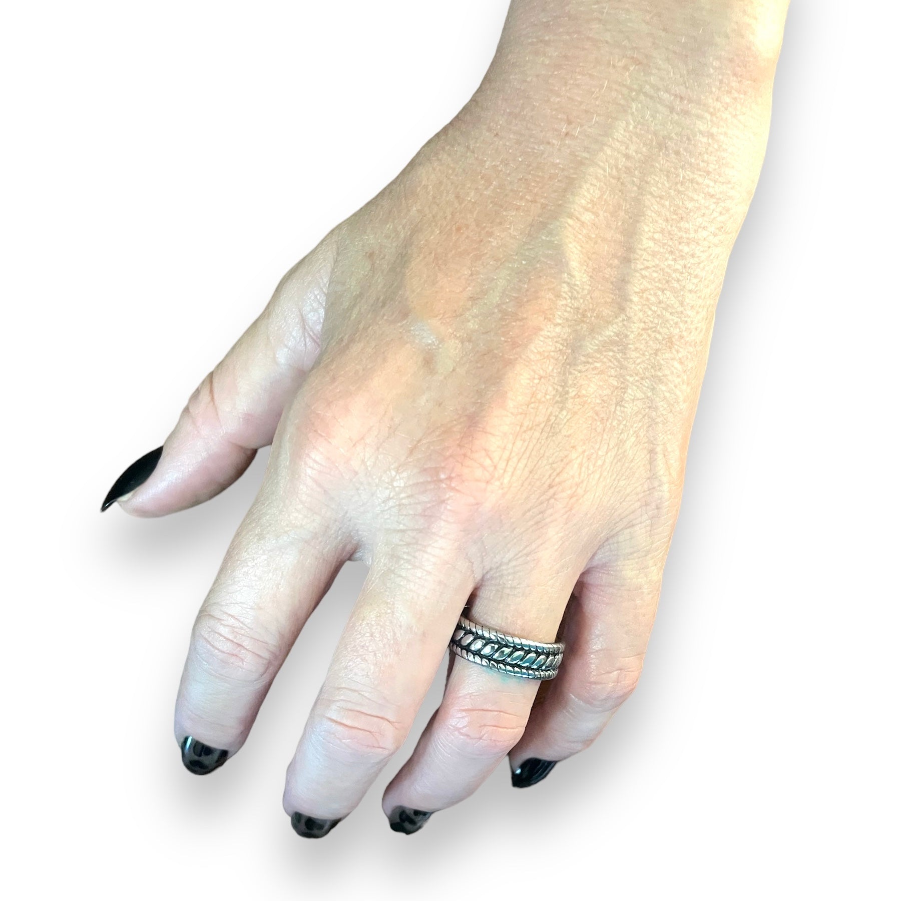 Rope Ring in Stainless Steel