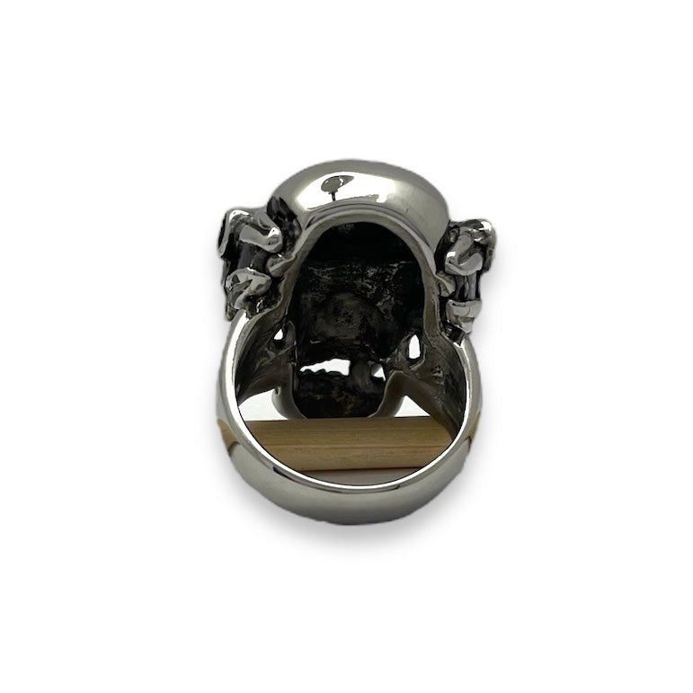Wasteland High Skull Stainless Steel Ring