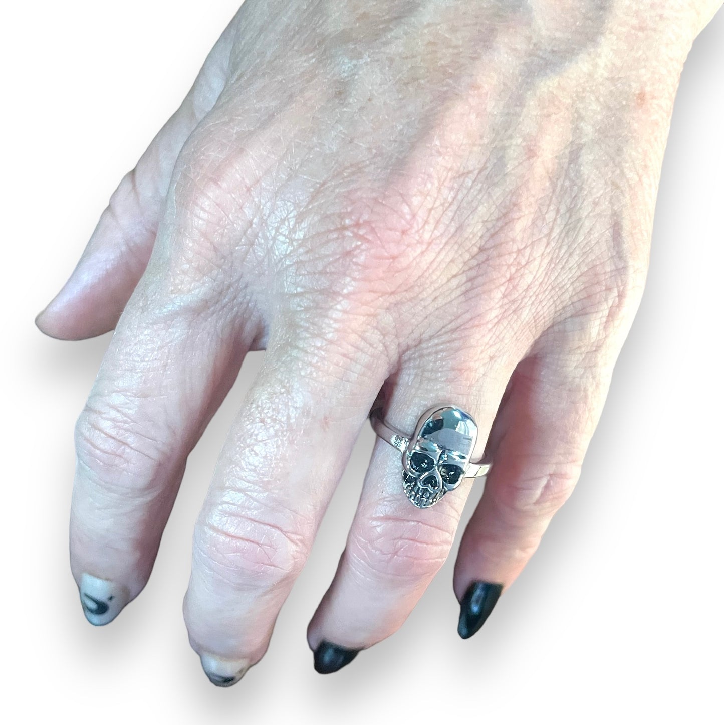 Wenig Skull Ring in Stainless Steel