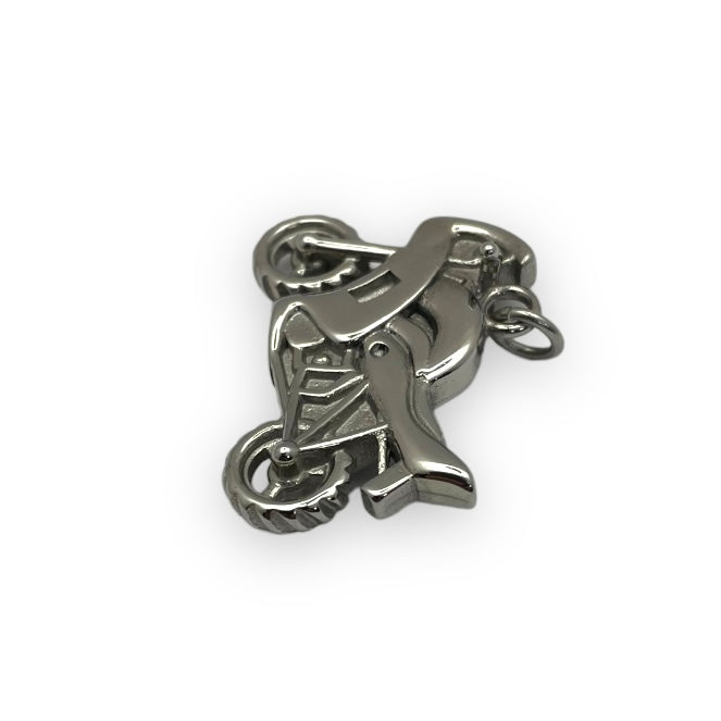 Bike Pendant in Surgical Stainless Steel