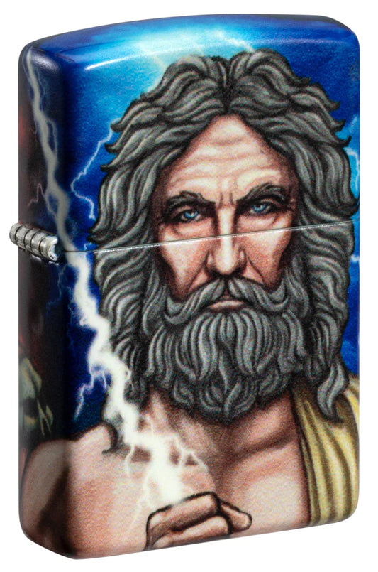 Glow in the Dark Greek God Clash Zippo