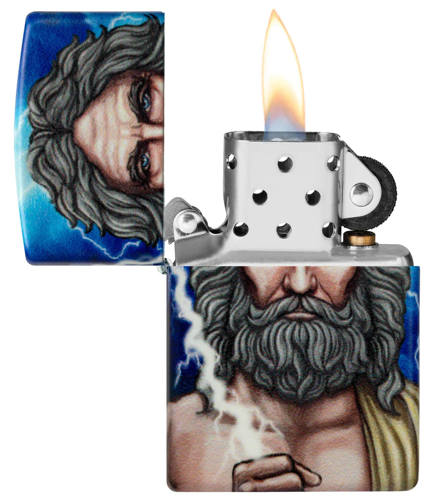 Glow in the Dark Greek God Clash Zippo