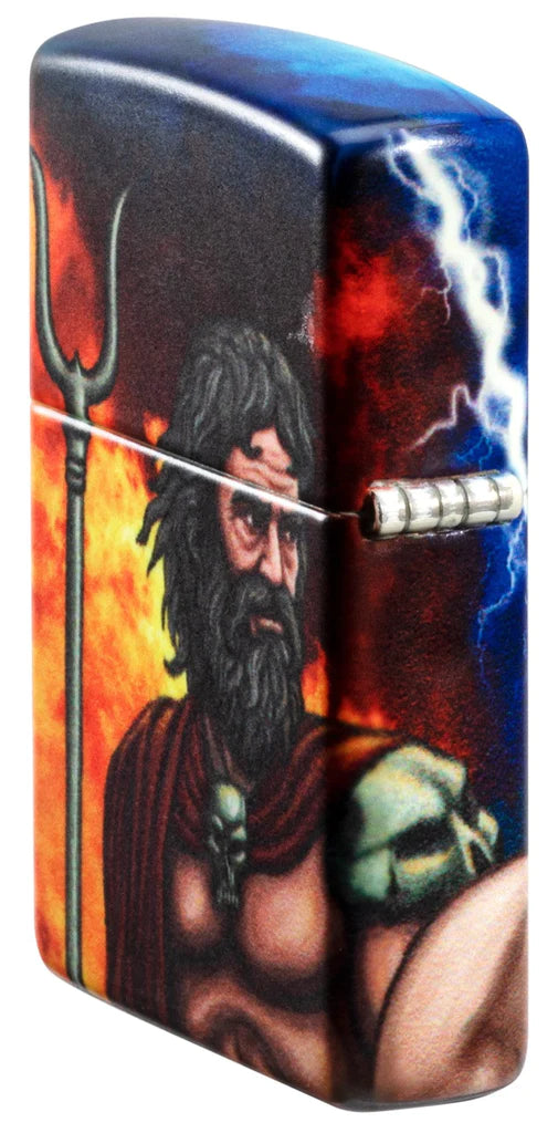 Glow in the Dark Greek God Clash Zippo