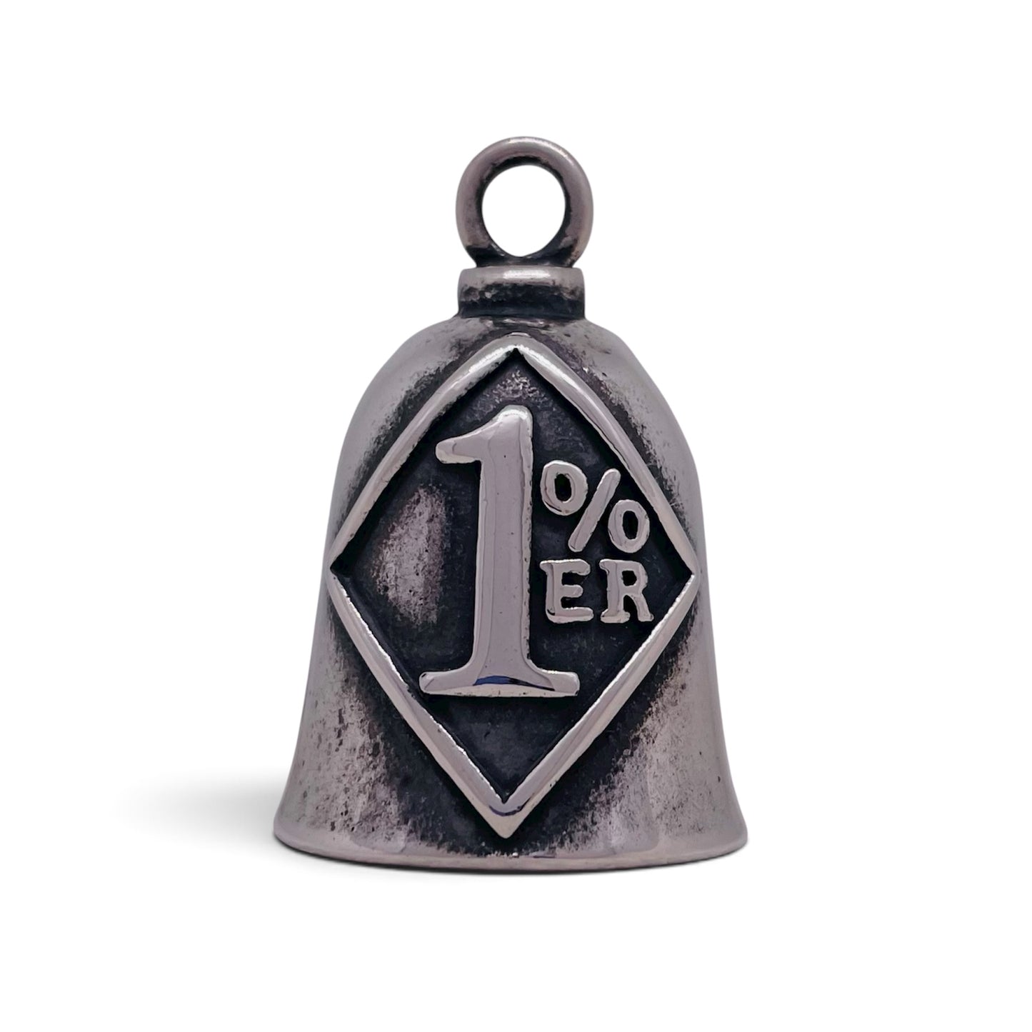 One Percenters 1ER% Gremlin Guardian Biker Bell in Stainless Steel