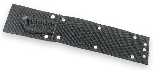 Medium Black Braided Tactical Knife & Sheath