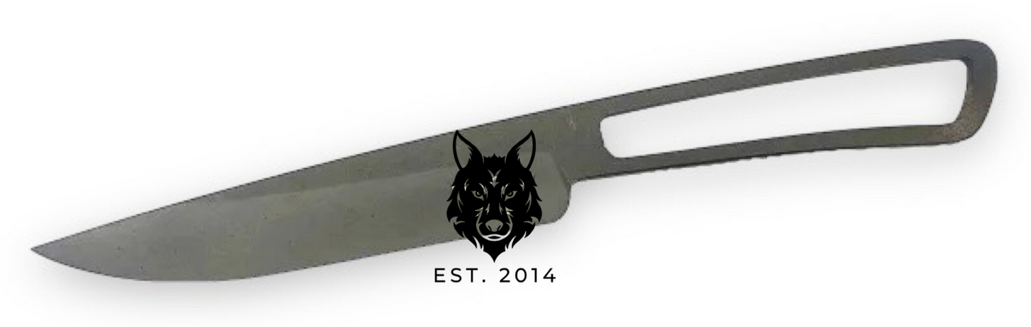 Small Blue Bare Tactical Knife & Sheath