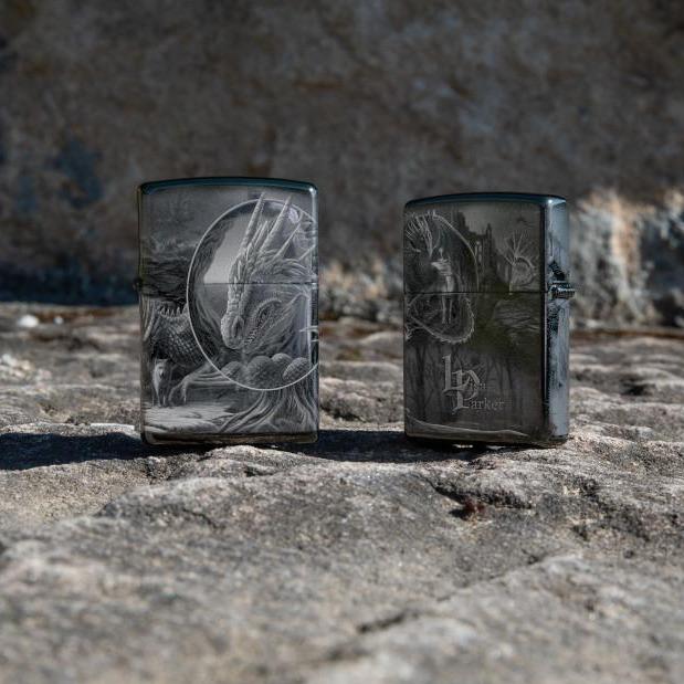 Lisa Parker Dragon, Unicorn, and Dire Wolf Zippo